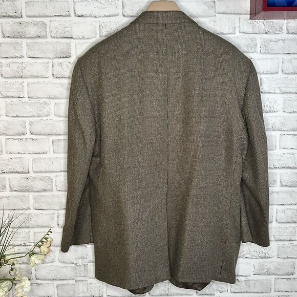 Tailor’s Row by Deansgate Silk & Wool Blazer Suit Jacket Coat Size 46R Vintage - Picture 3 of 7